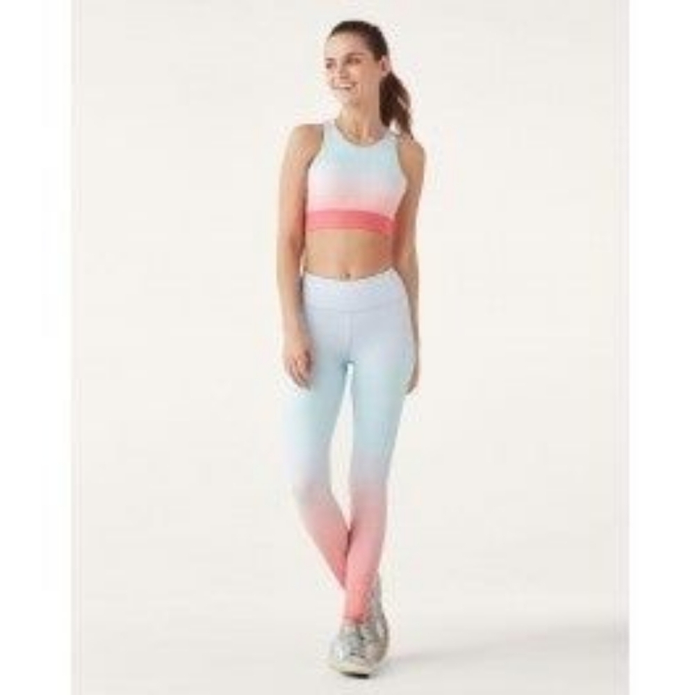 Splendid Studio multi ombré Activewear Set - blue red